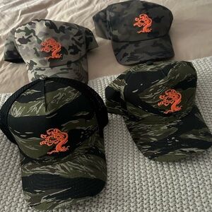 Camouflage Baseball Cap Bundle with Brewery Logo 4 caps